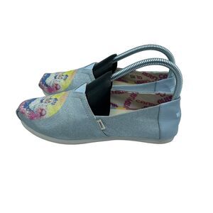 Toms Candy Land Slip On Shoes Flats Glitter Frostine Alpargata Womens Size 7